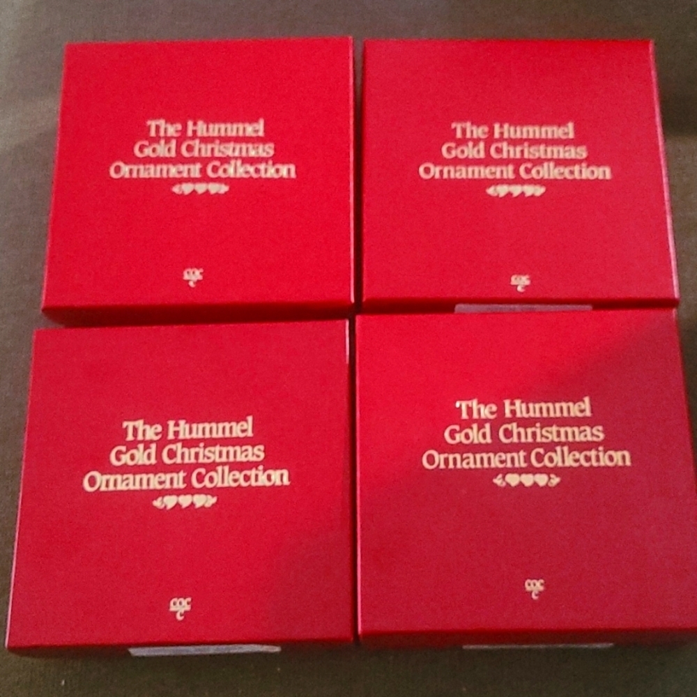 Hummel Gold Christmas Ormaments Collection Bundled